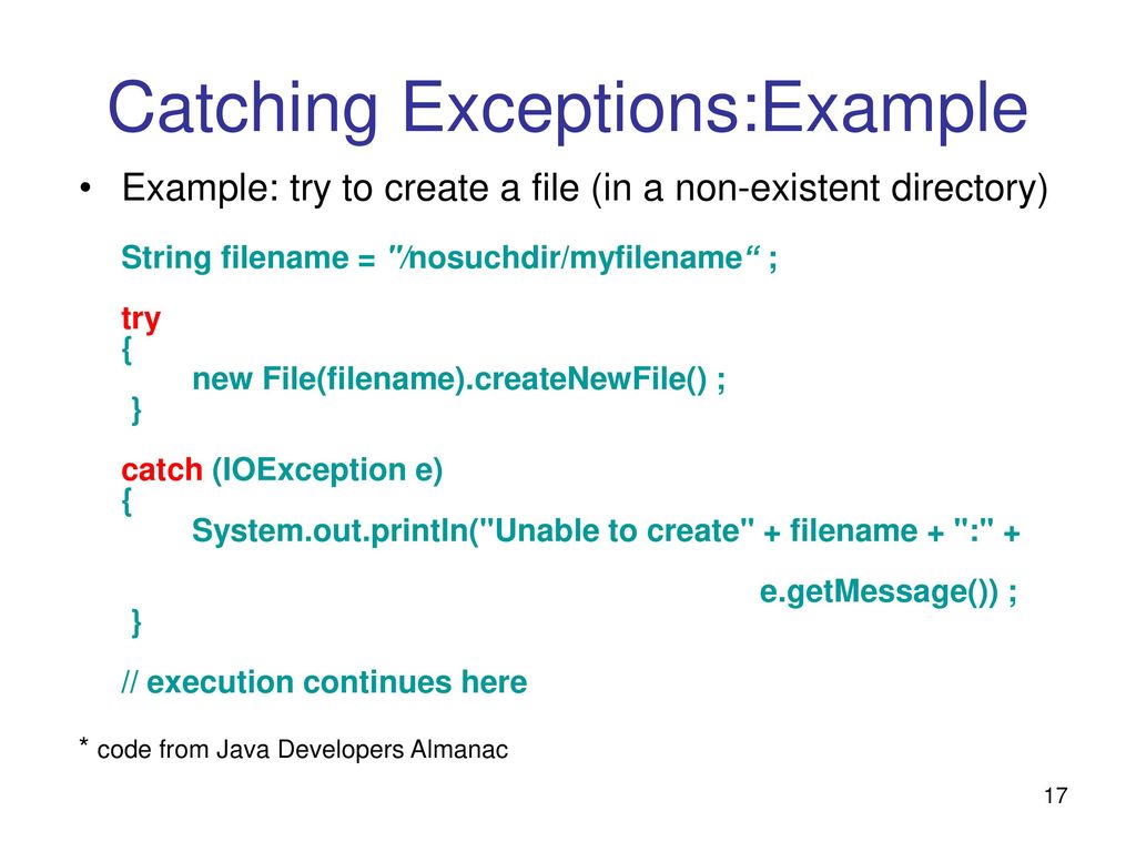 Introduction to Exceptions in Java - ppt download