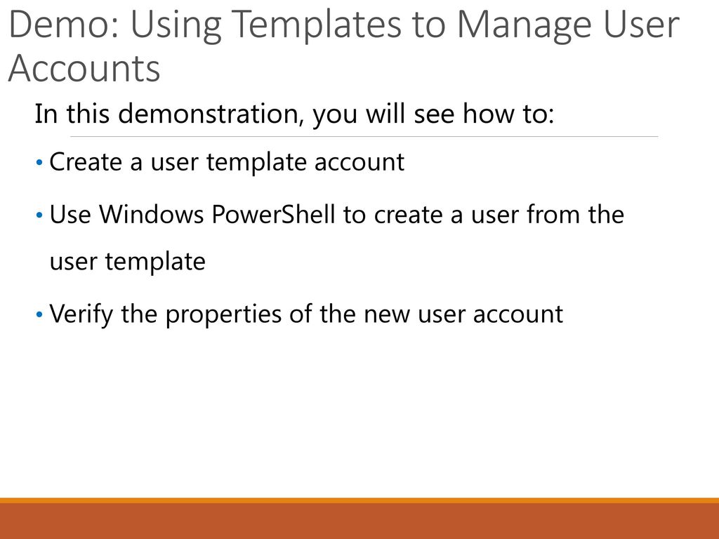 Managing Active Directory Domain Services Objects - ppt download