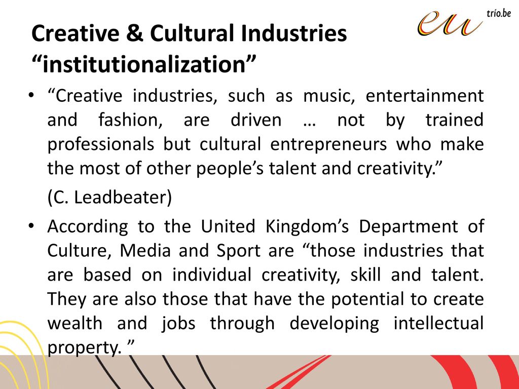 Creativity, Culture & Innovation, finding new links - ppt download