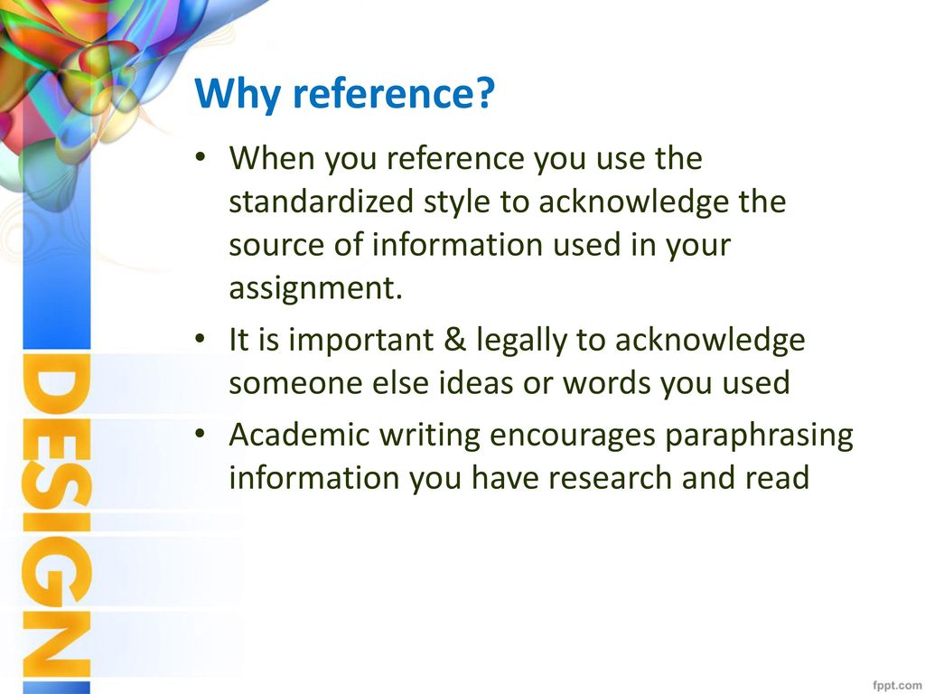 what is referencing and why is it important