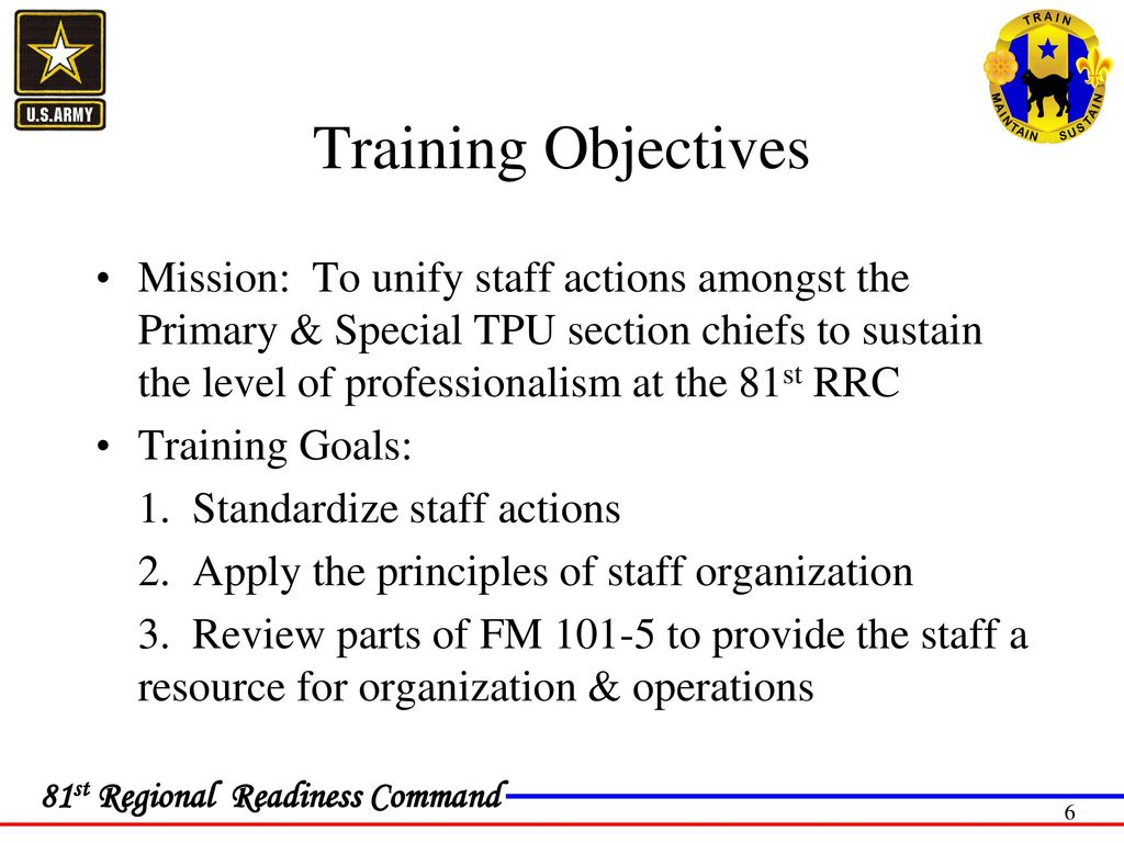 81st RRC Staff Actions. 81st RRC Staff Actions. - ppt download