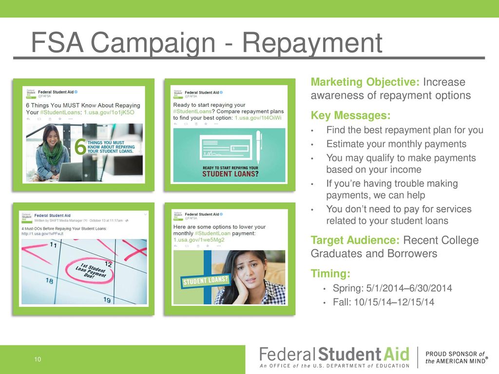 FSA Campaign - Repayment