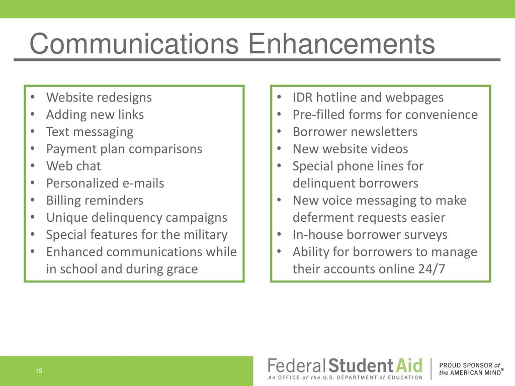 Communications Enhancements