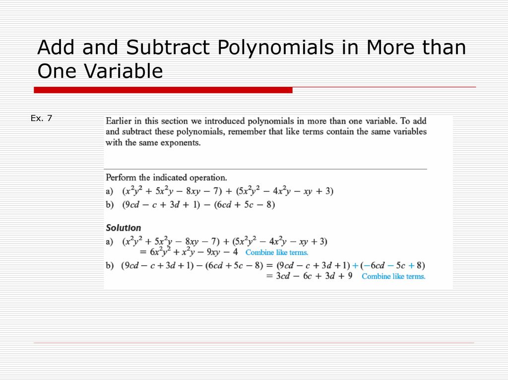 Chapter 5 polynomials ppt download