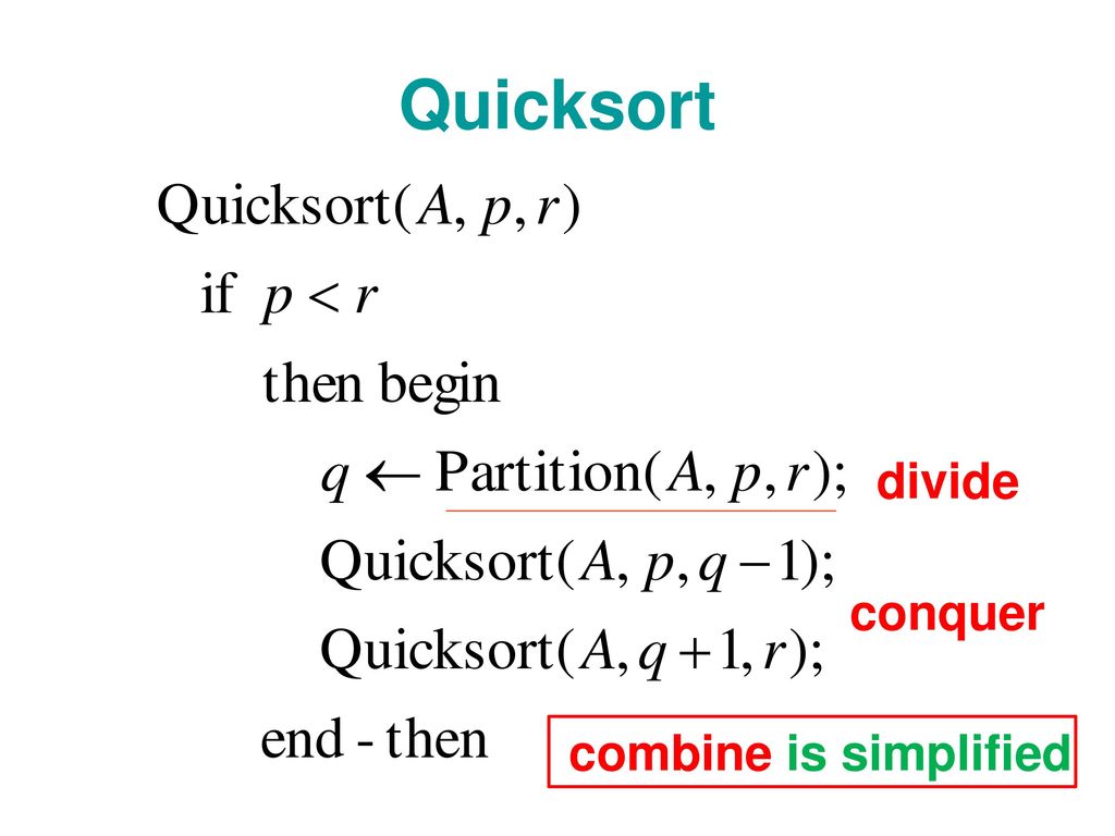 Lecture 4 Divide-and-Conquer - ppt download