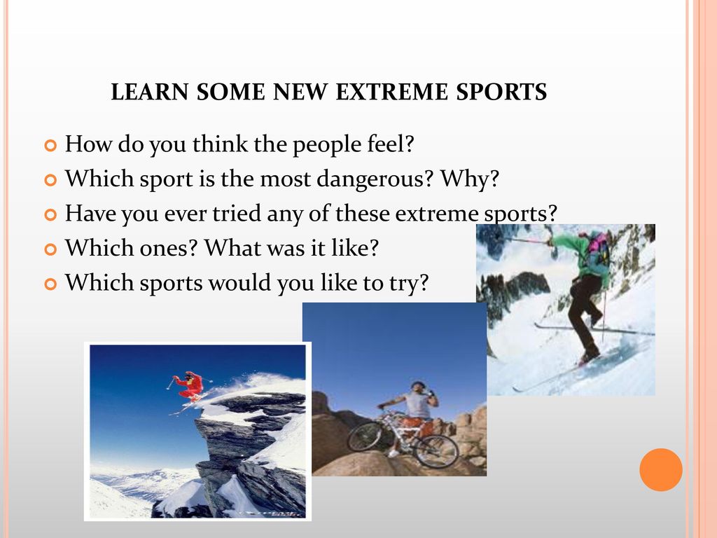 paragraph about extreme sports