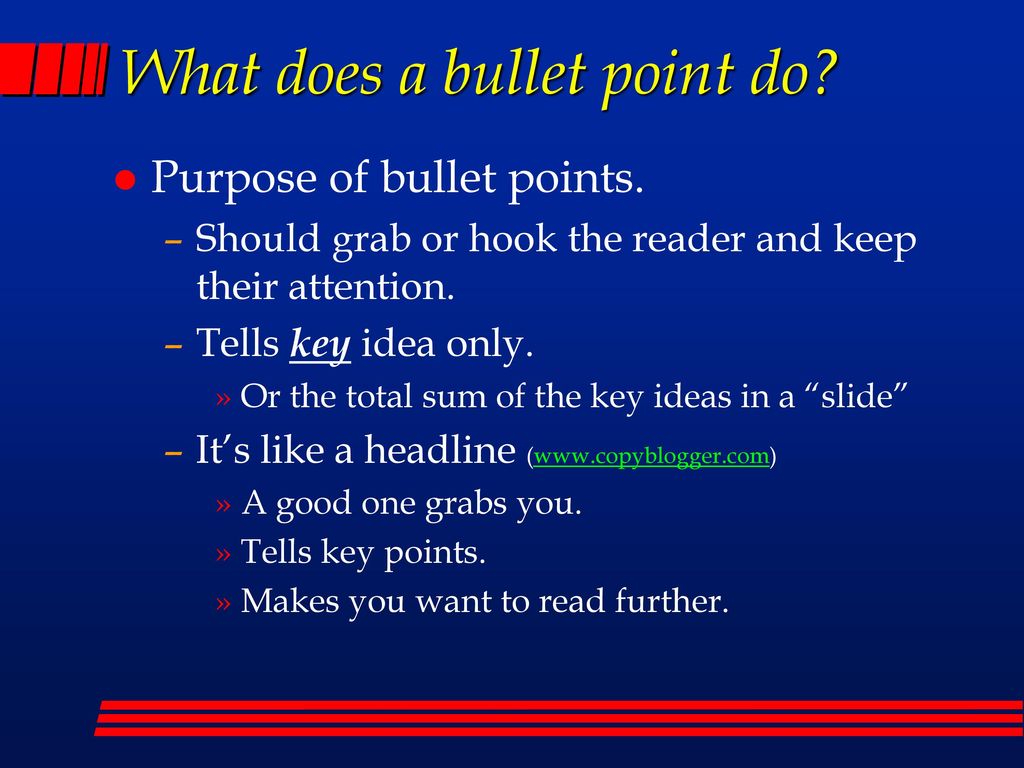 Writing effective bullet points for your poster ppt download