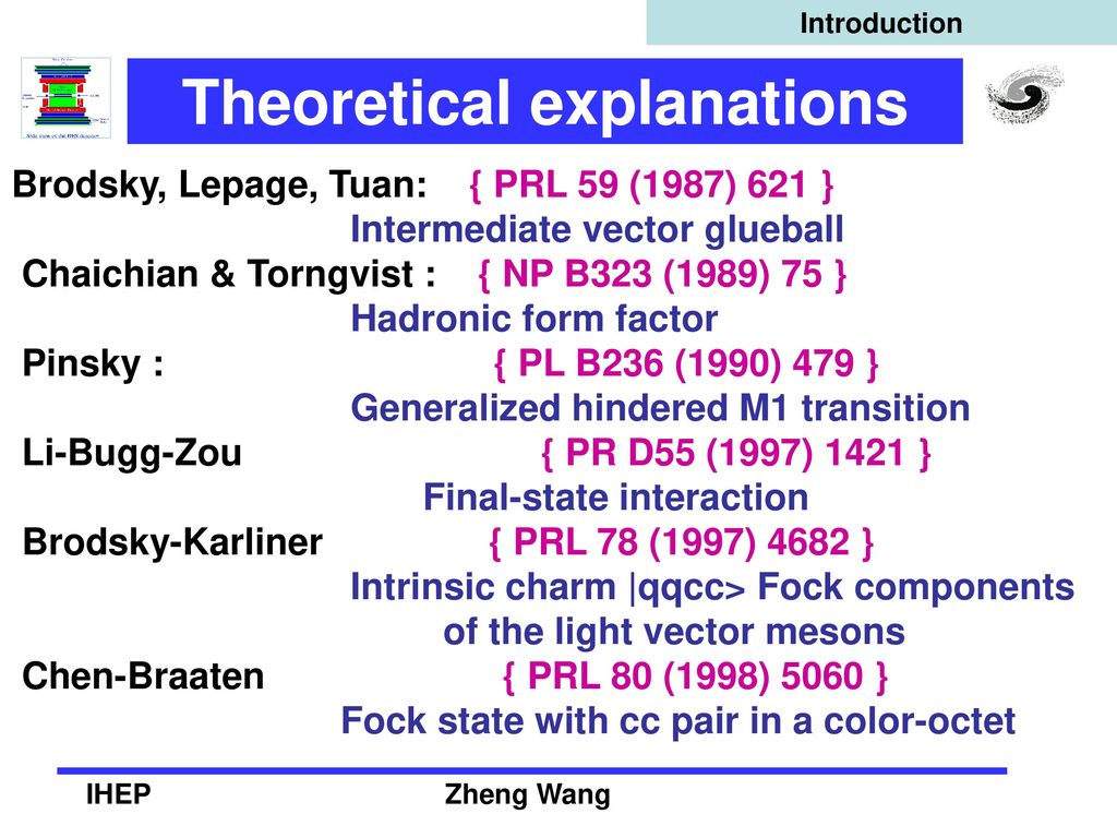 Theoretical explanations