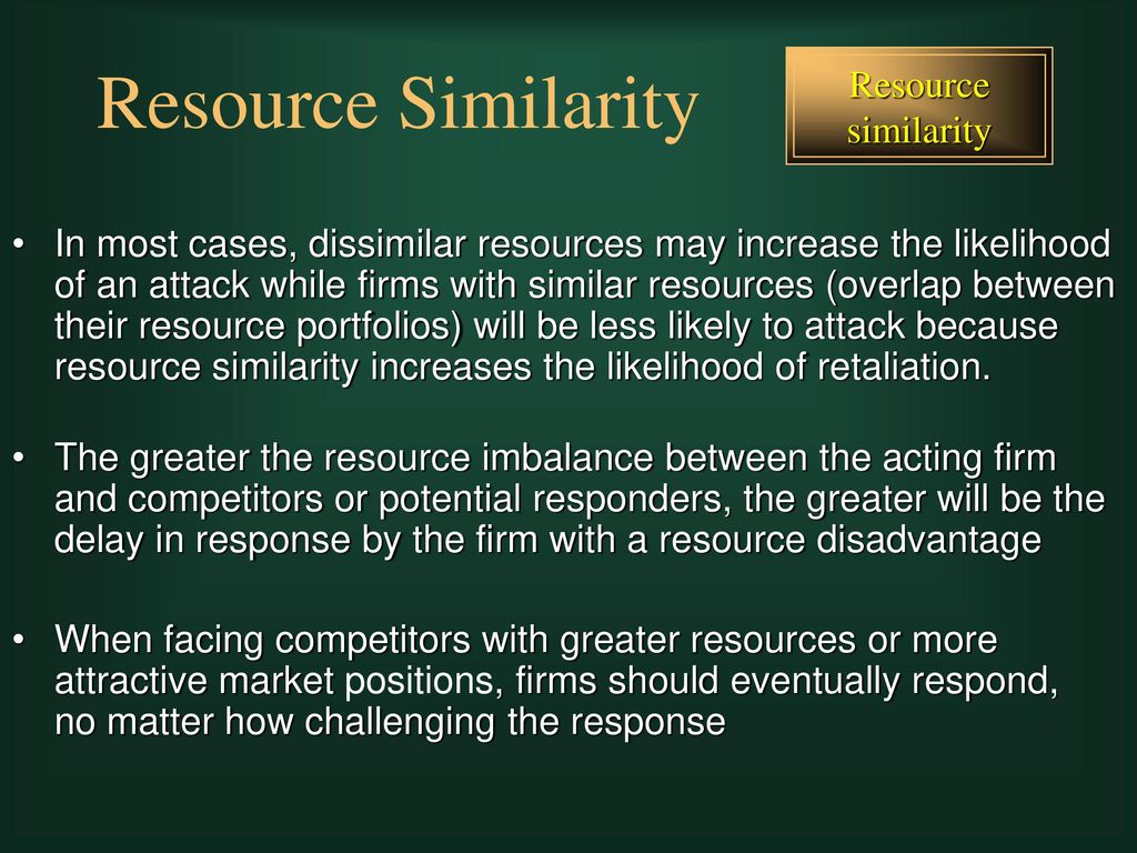 Resource Similarity Resource similarity