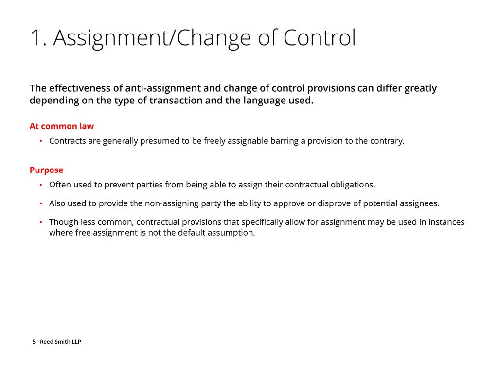 advisers act assignment change of control