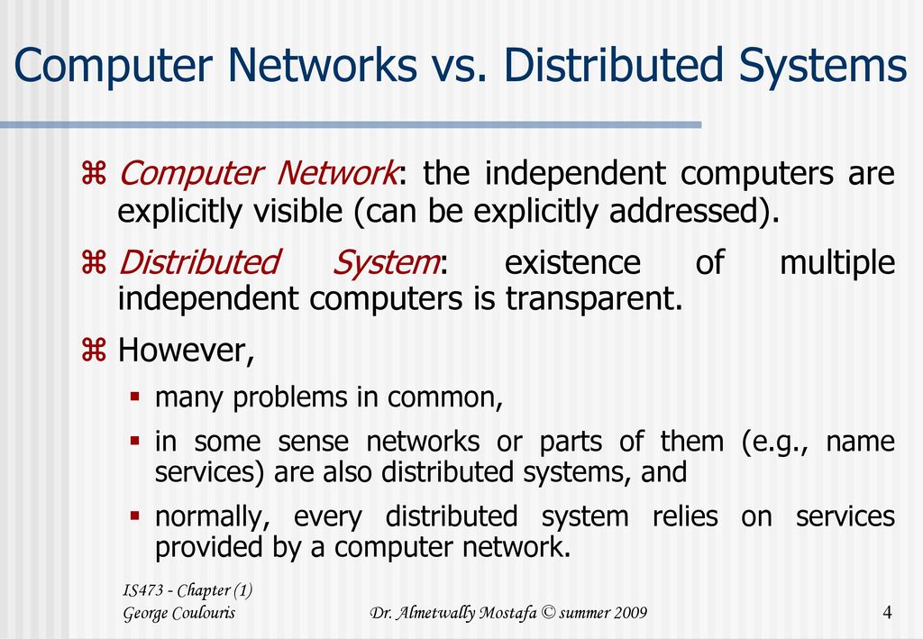 IS473 Distributed Systems - ppt download