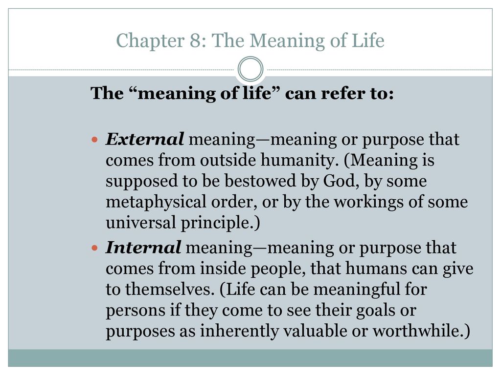 The meaning of life - #the_meaning_of_life