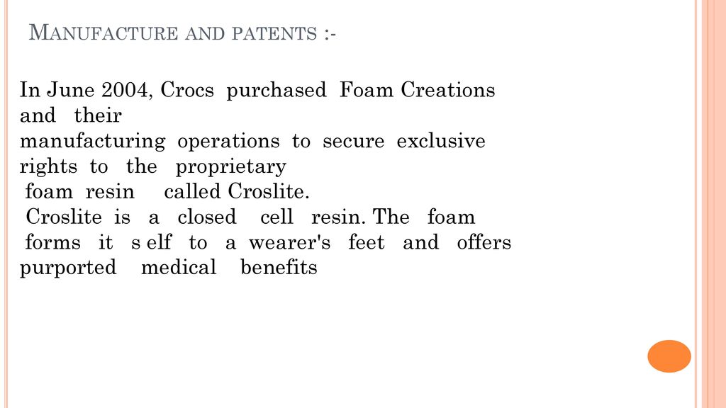 Introduction:- is a world leader in innovative casual footwear for men,  women and children. Crocs offers a broad portfolio of all-season products,  while. - ppt download