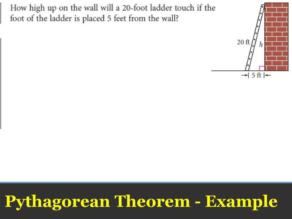 Pythagorean Theorem - Example