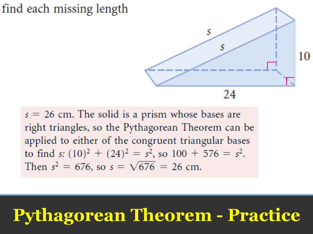 Pythagorean Theorem - Practice