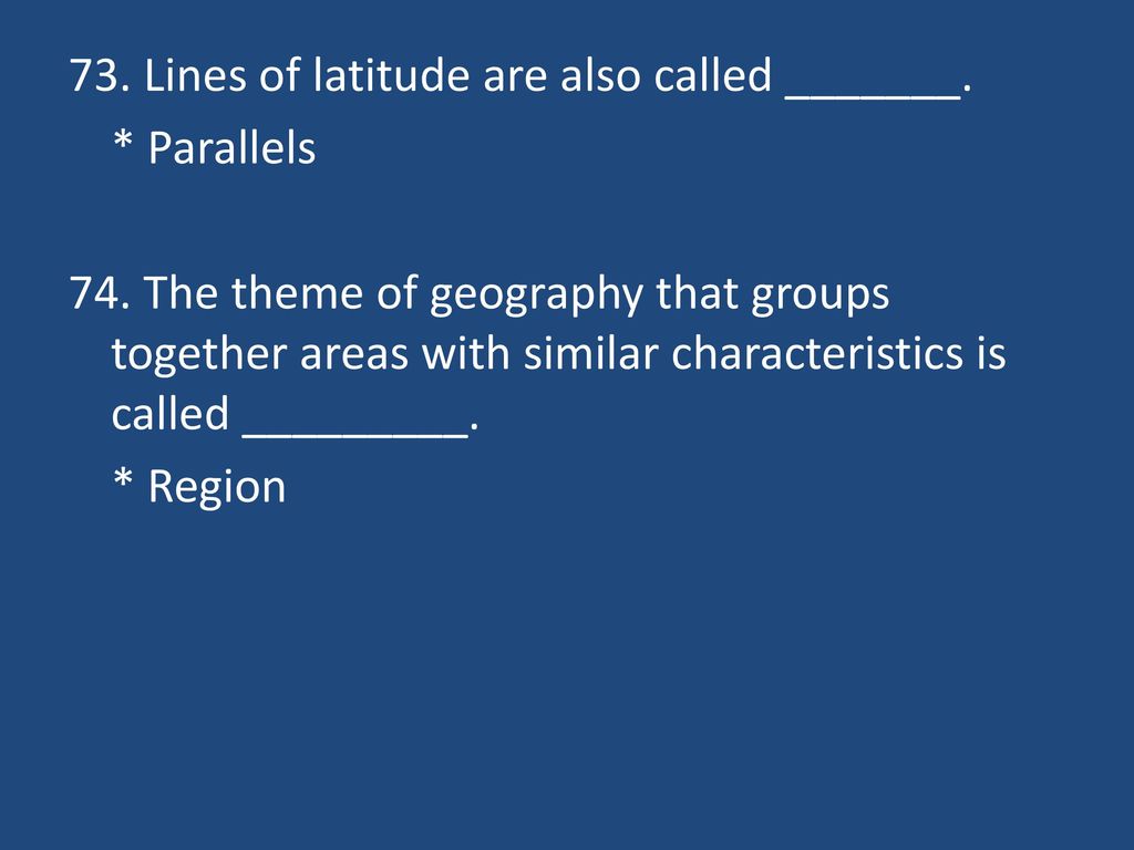73 lines of latitude are also called ppt download