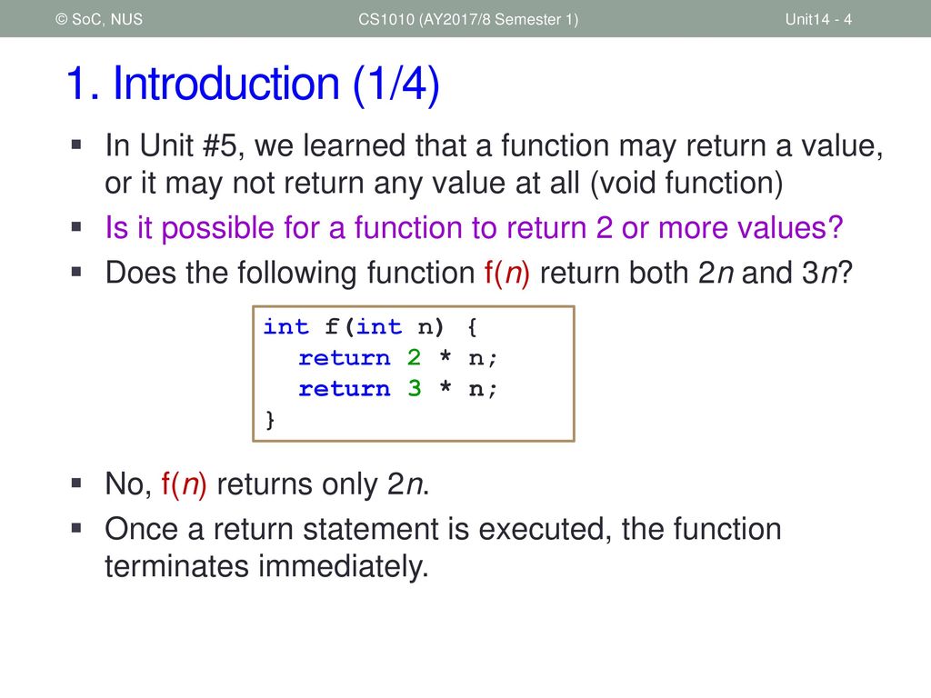 CS1010 Programming Methodology - ppt download