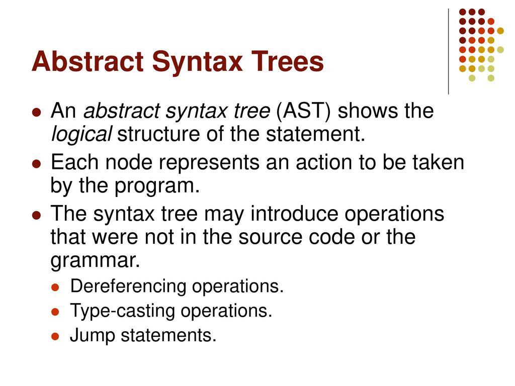 Abstract Syntax Trees Lecture 14 Mon, Feb 28, ppt download