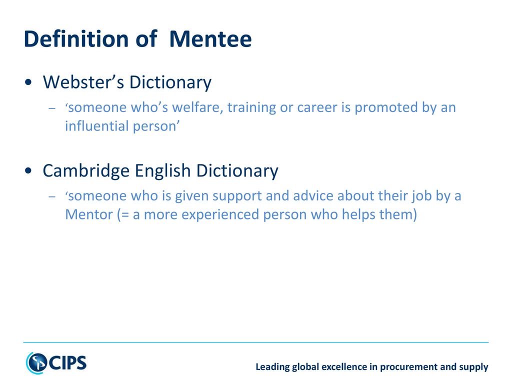MENTORING Supporting Mentees to be great - ppt