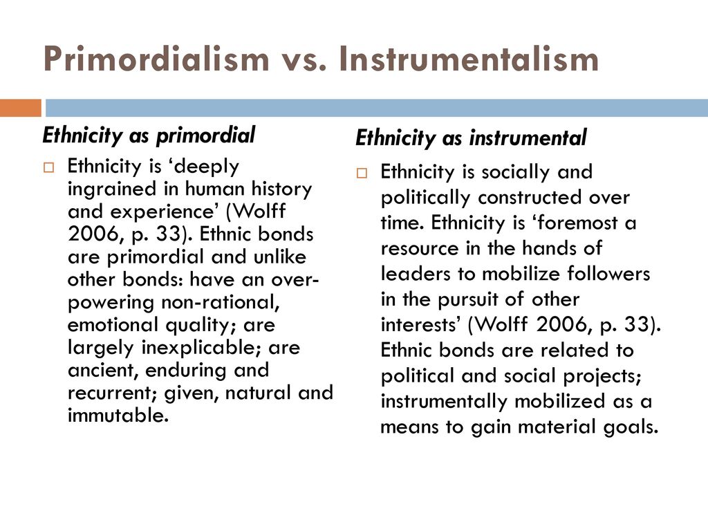 primordialism ethnicity