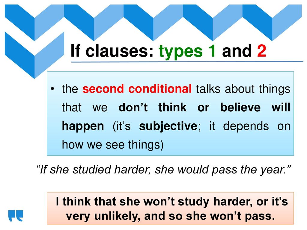 IF CLAUSES: types 1 and 2 SWOOSH 9 - ppt download in 2023