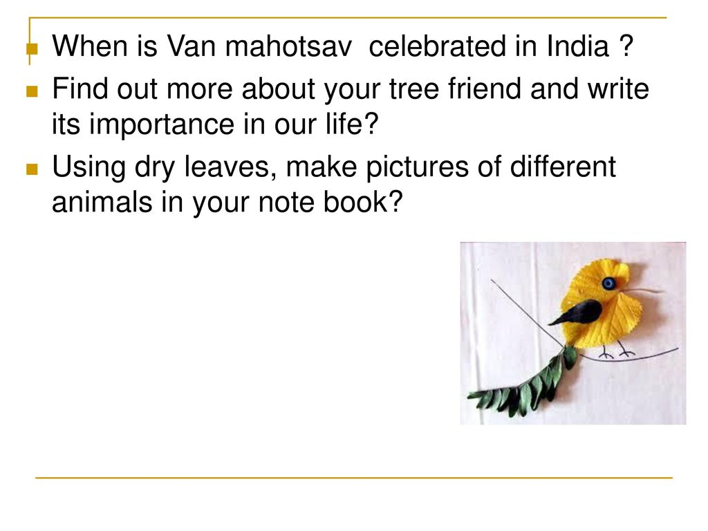 When is Van mahotsav celebrated in India