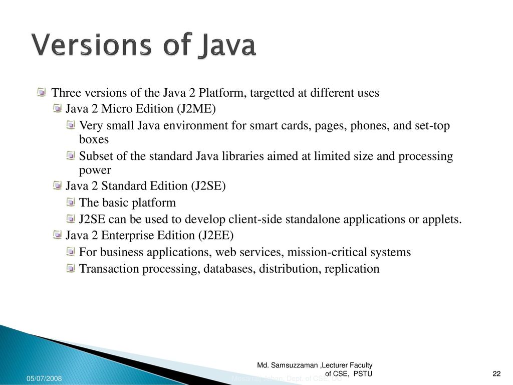 Introduction to Java Lecture One - ppt download