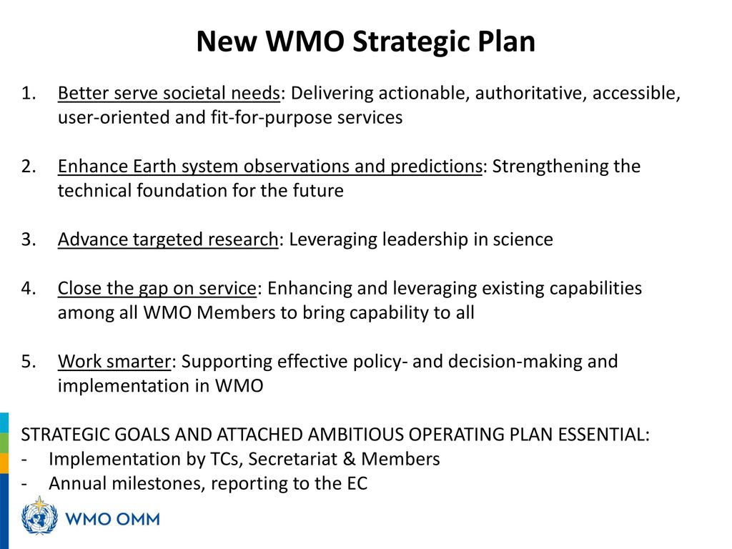 WMO Status Report Prof. Petteri Taalas SecretaryGeneral. ppt download