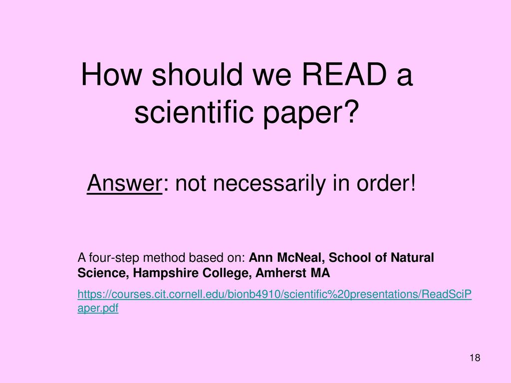 How To Read A Scientific Paper Ppt Download how-to-read-a-scientific-paper-ppt-download