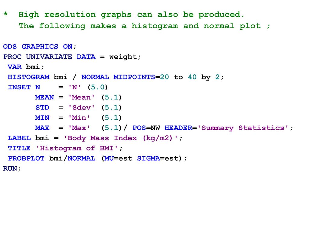 Lesson 3 overview descriptive procedures controlling sas output ppt