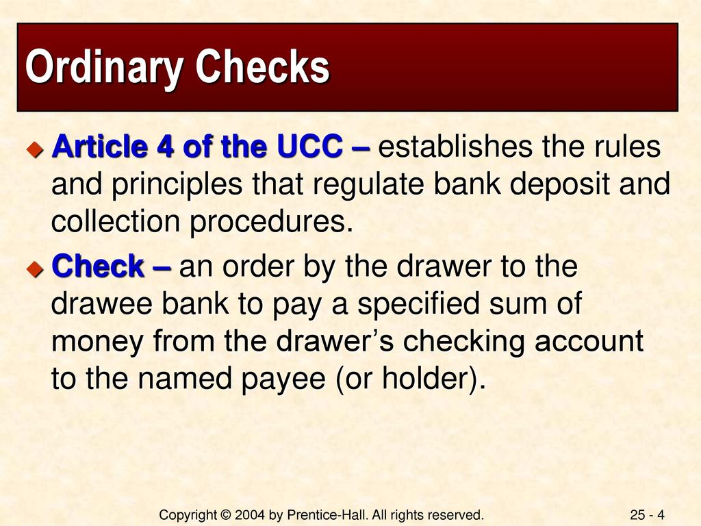 Chapter 25 Checks and Digital Banking ppt download