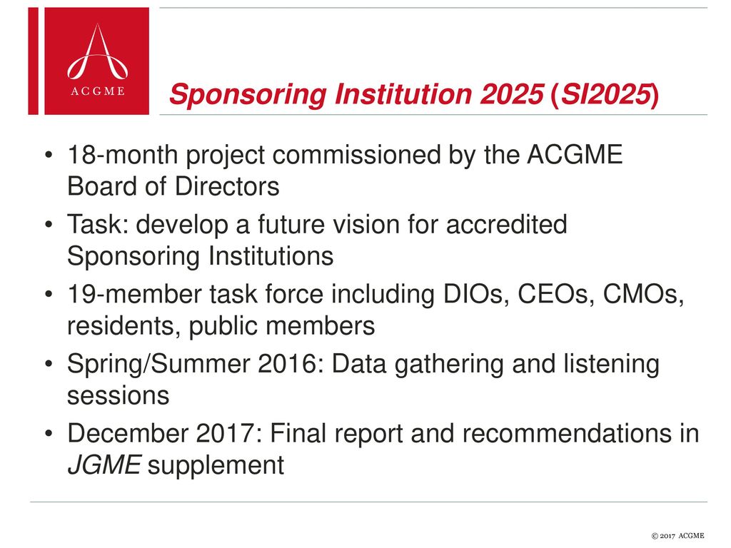 ACGME Institutional Accreditation ppt download