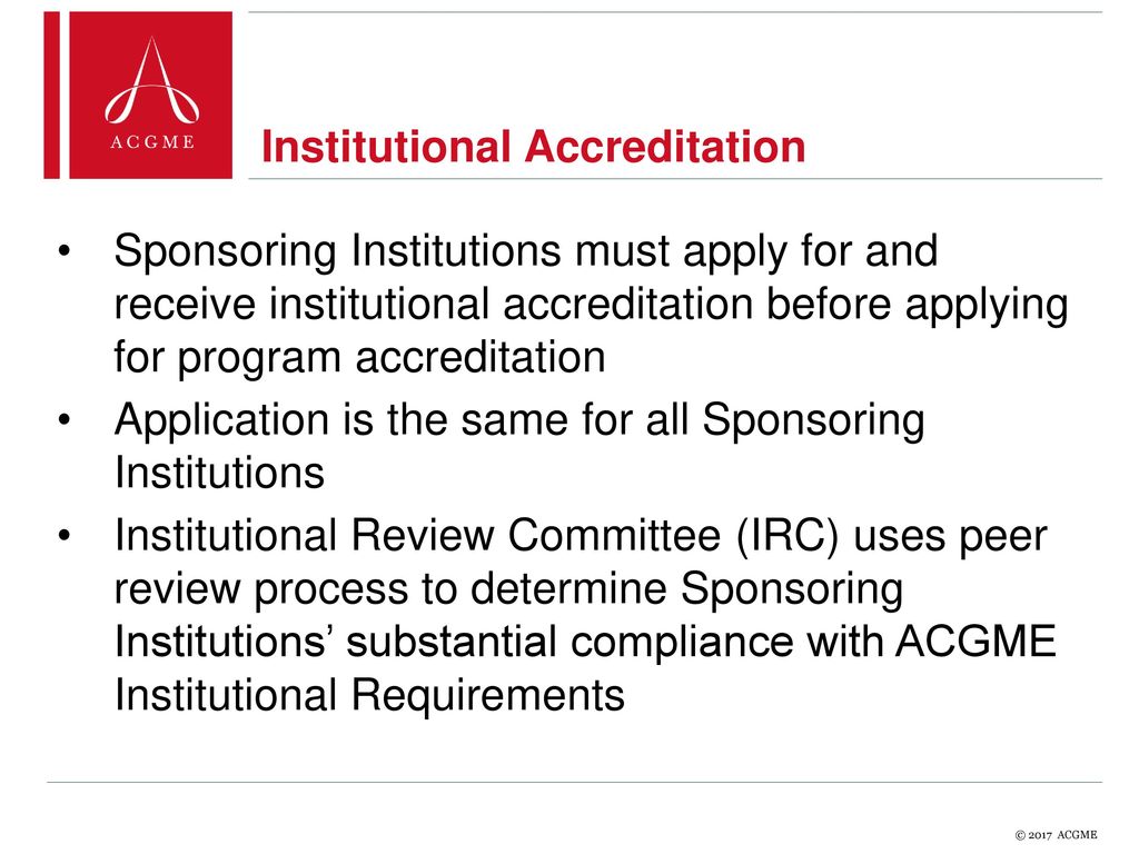ACGME Institutional Accreditation ppt download