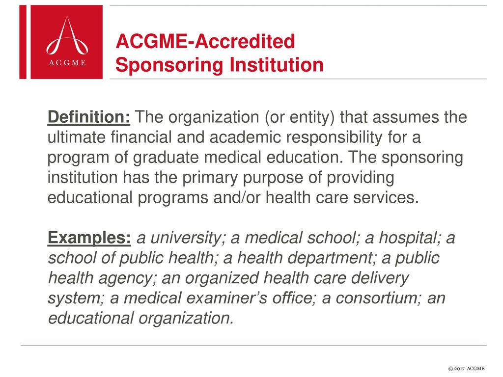 ACGME Institutional Accreditation ppt download
