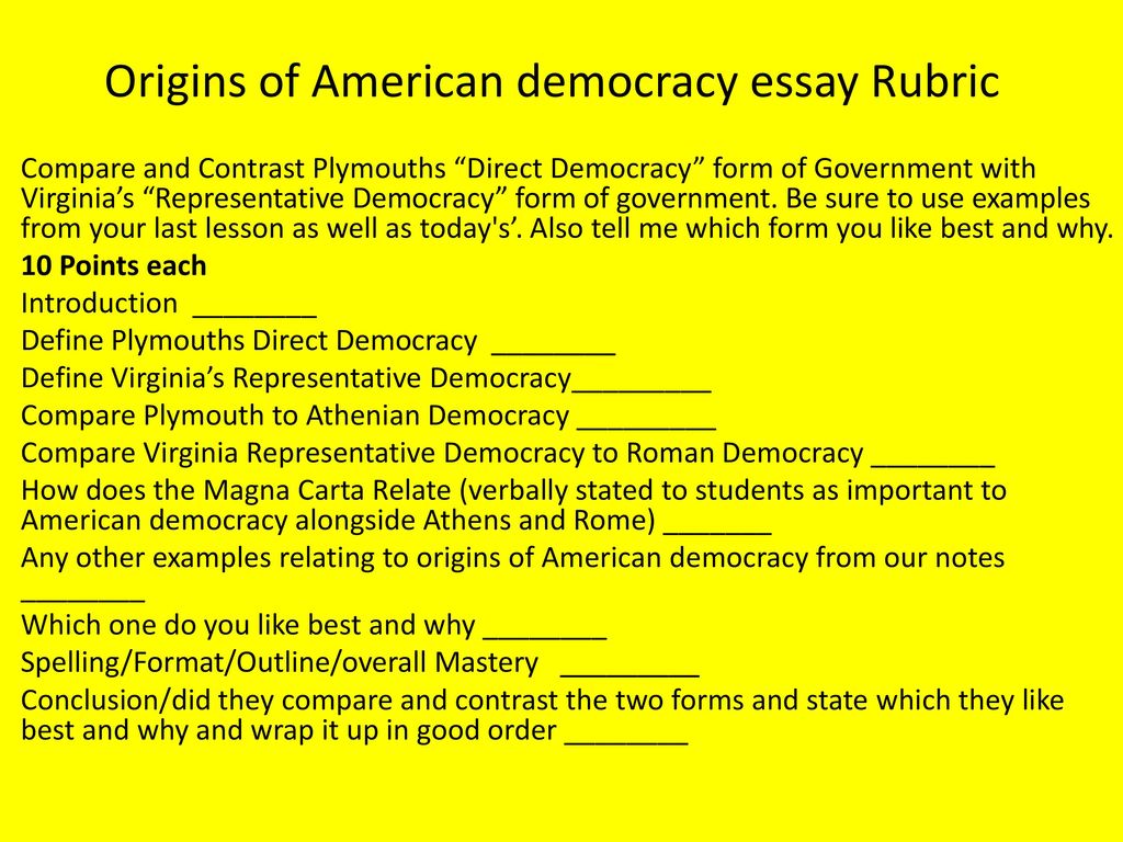 direct democracy essay