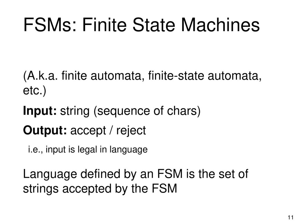 Finite-State Machines (FSMs) - ppt download