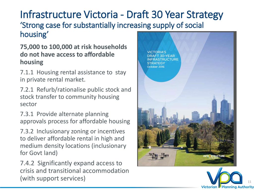 Infrastructure Victoria - Draft 30 Year Strategy ‘Strong case for substantially increasing supply of social housing’