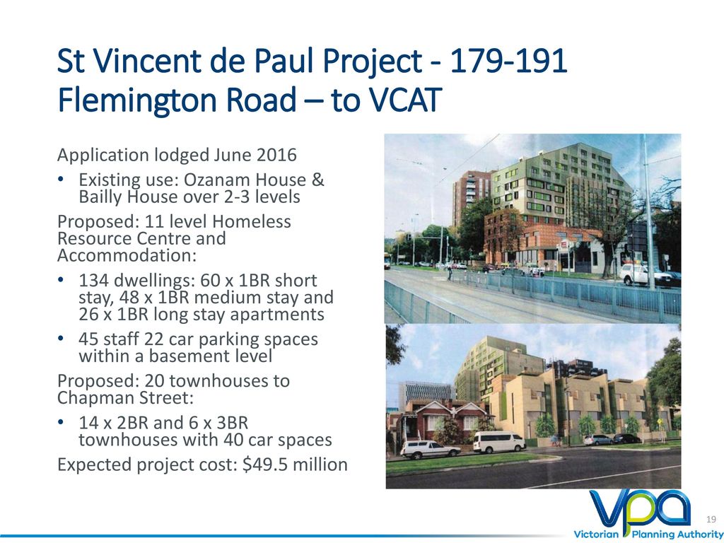 St Vincent de Paul Project Flemington Road – to VCAT