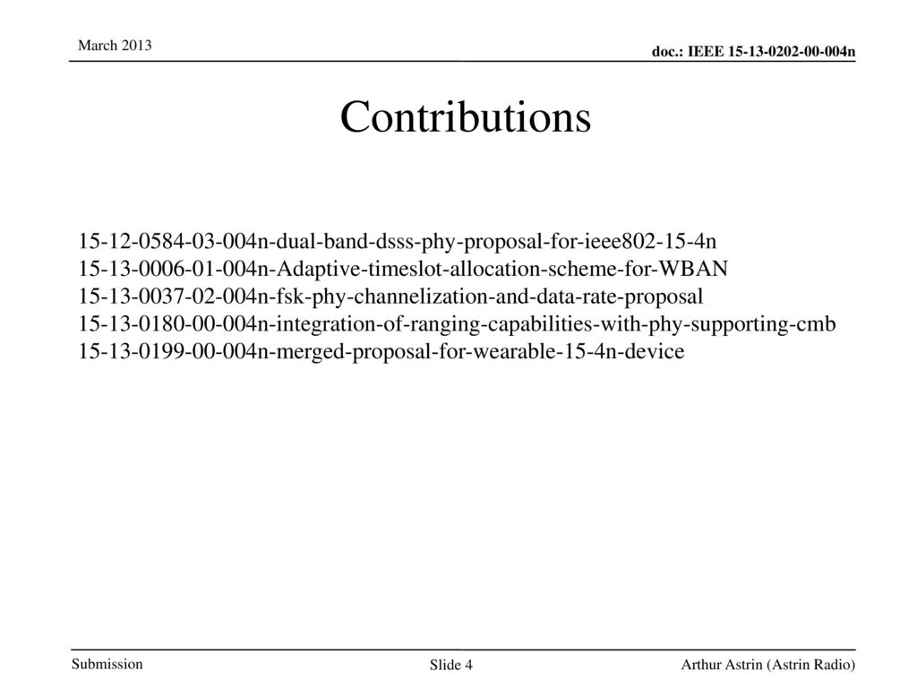 Jul 12, /12/10. Contributions n-dual-band-dsss-phy-proposal-for-ieee n.