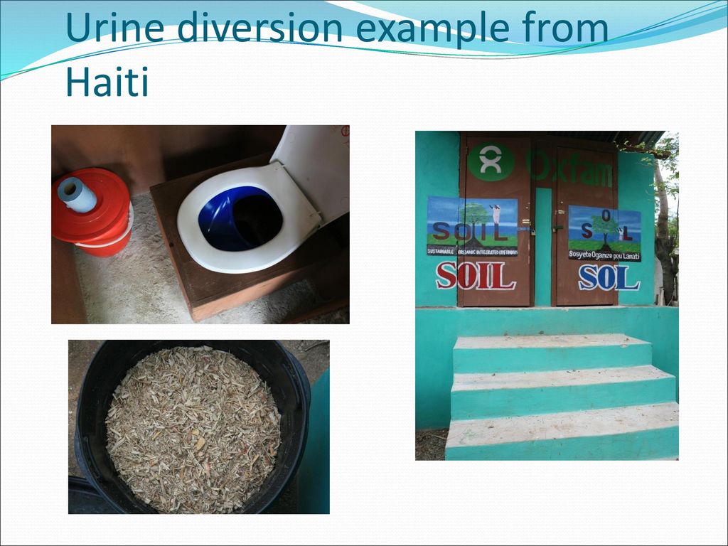 Urine diversion example from Haiti