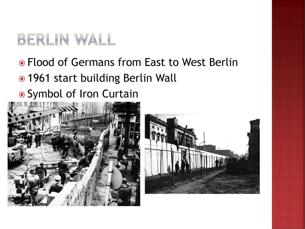 Berlin Wall Flood of Germans from East to West Berlin