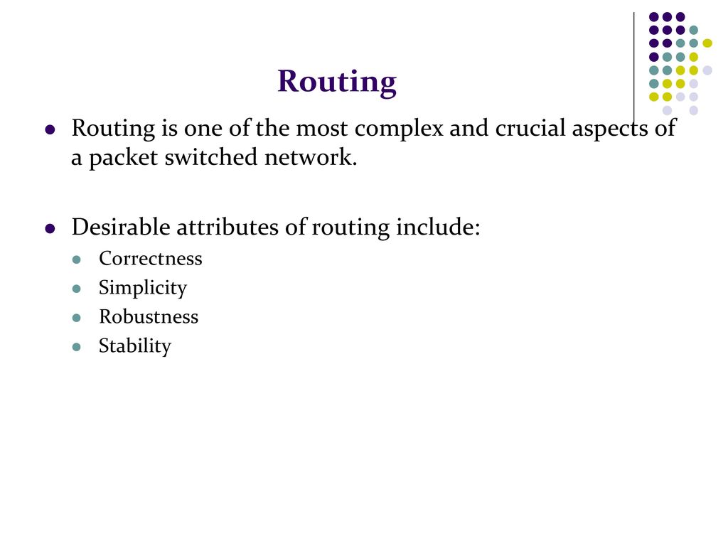 Network Layer – Routing 1 - ppt download