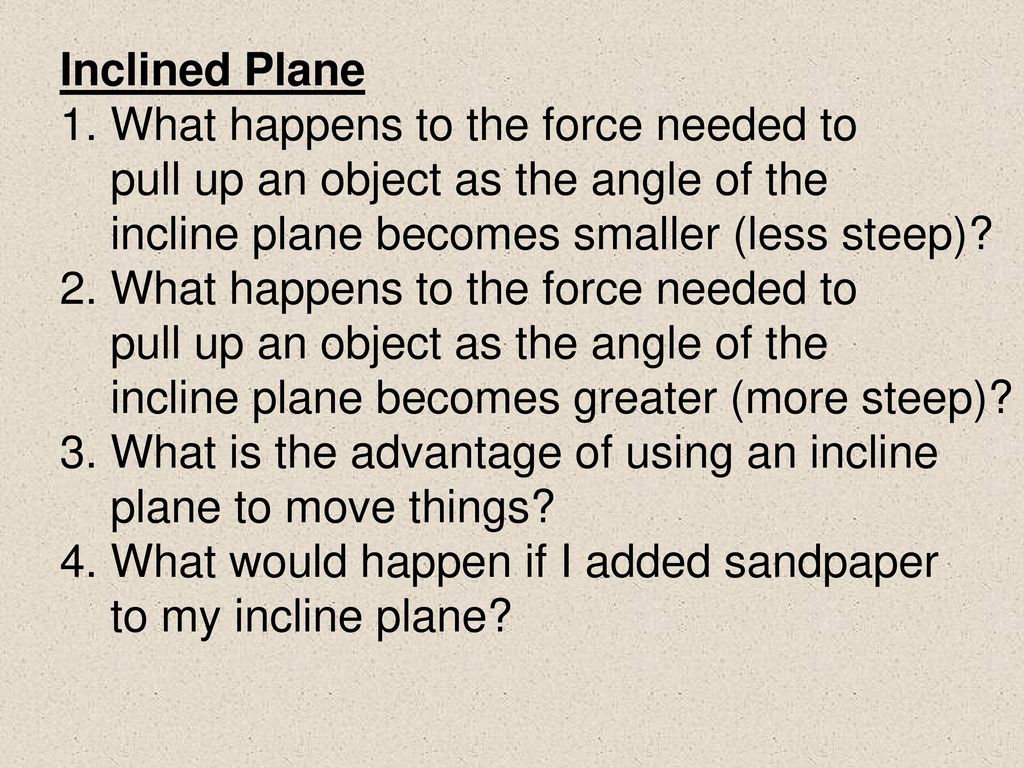 Inclined Planes. - ppt download