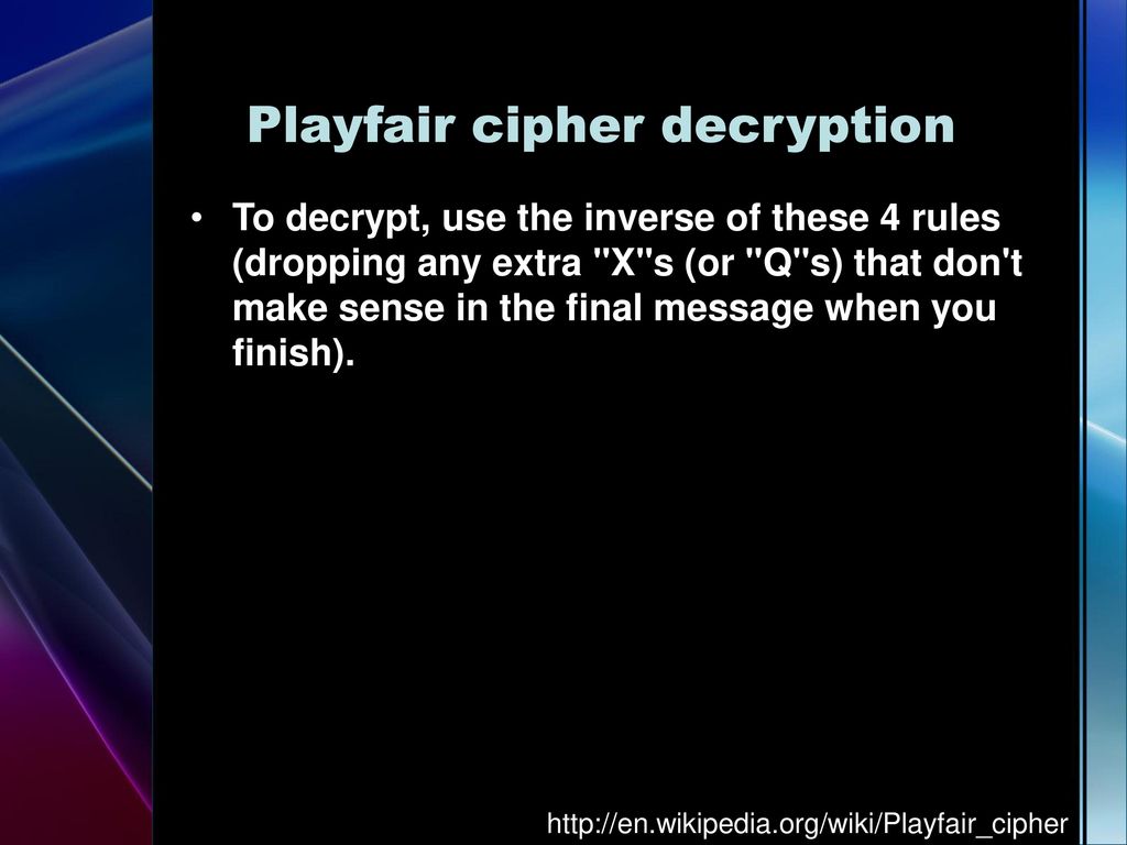 Classical Polygraphic Ciphers - ppt download
