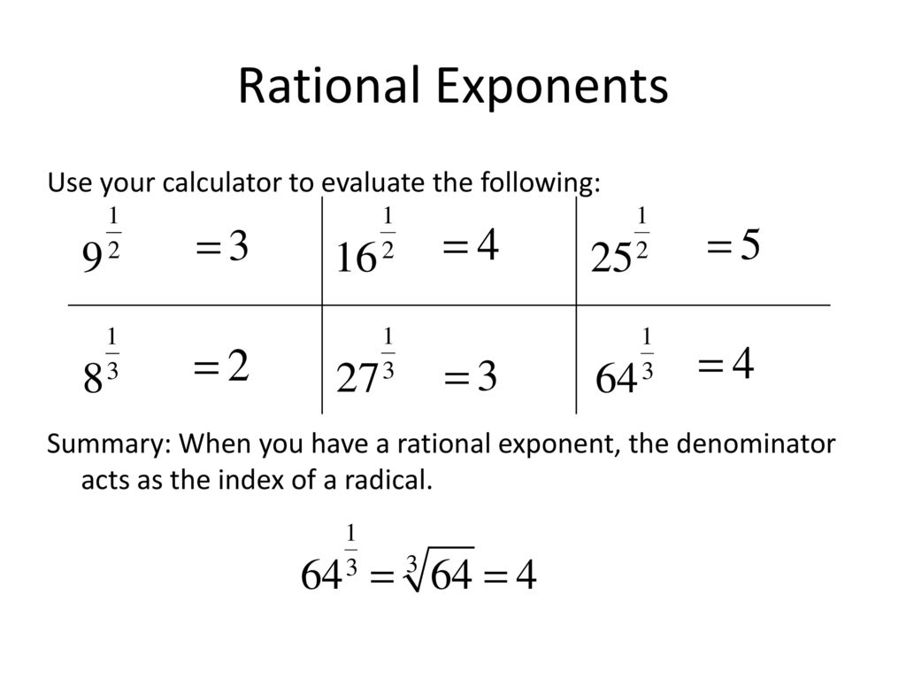 Warm Up Grab and complete the “Properties of Exponents WITH Within Radicals And Rational Exponents Worksheet