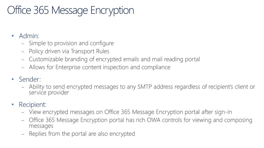 Encryption in office 365 shobhit sahay technical product manager ppt