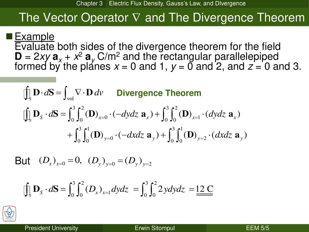 The Vector Operator N And The Divergence Theorem Ppt Download