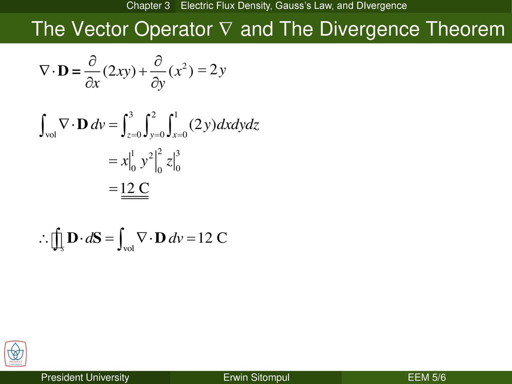 The Vector Operator N And The Divergence Theorem Ppt Download