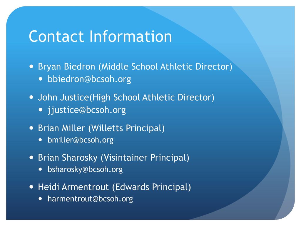 Middle school sports info night ppt download
