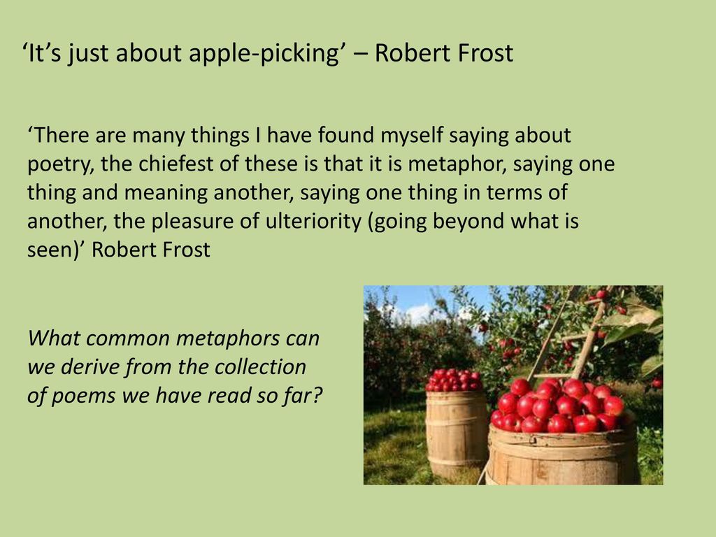 meaning of after apple picking